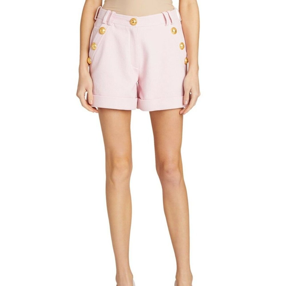 Balmain Low-Rise Cotton-Pique Shorts